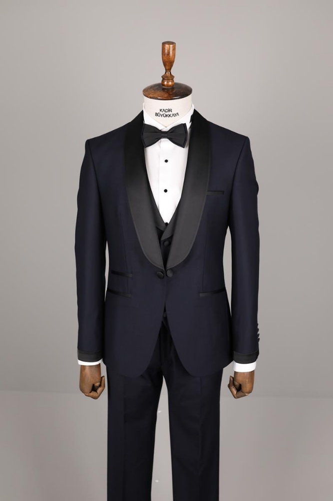 Yelekli Smokin - Lacivert