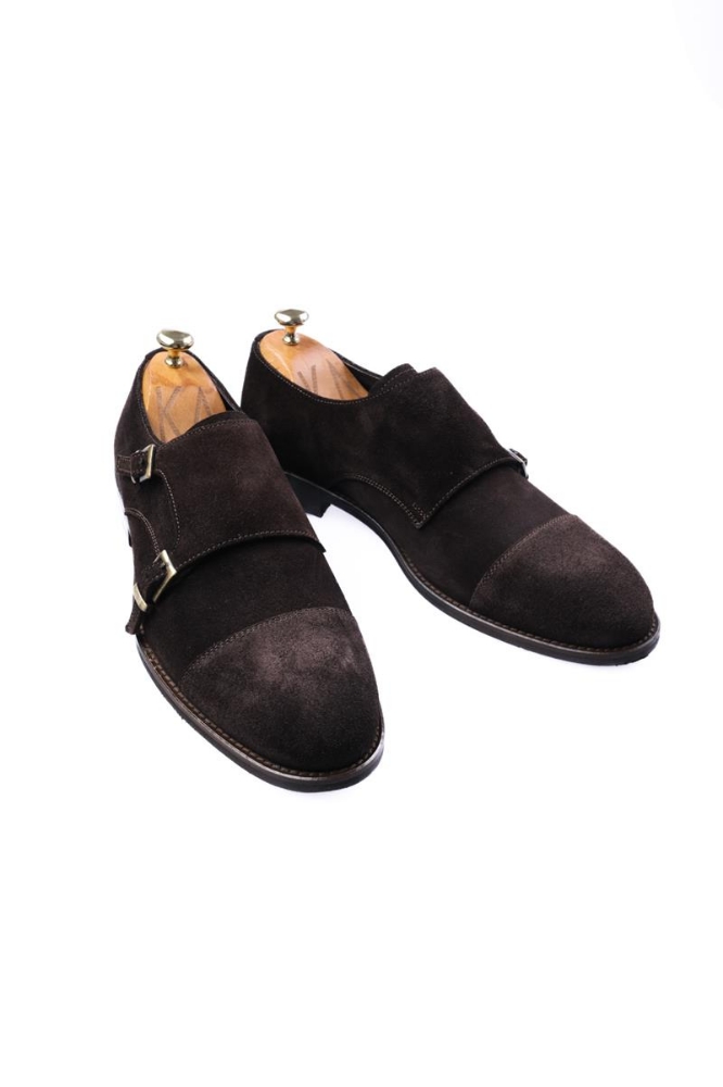 Tokalı Ayakkabı - Kahve Süet