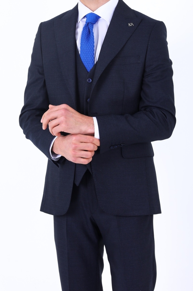 Yelekli Takım Elbise - Koyu Laci