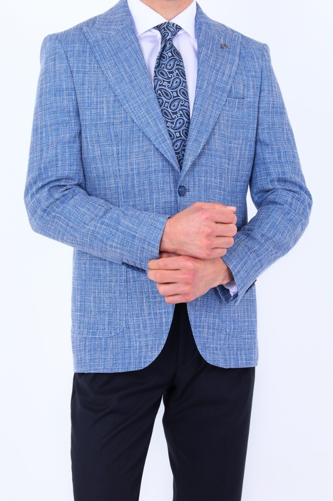 Ceket - Açık Lacivert