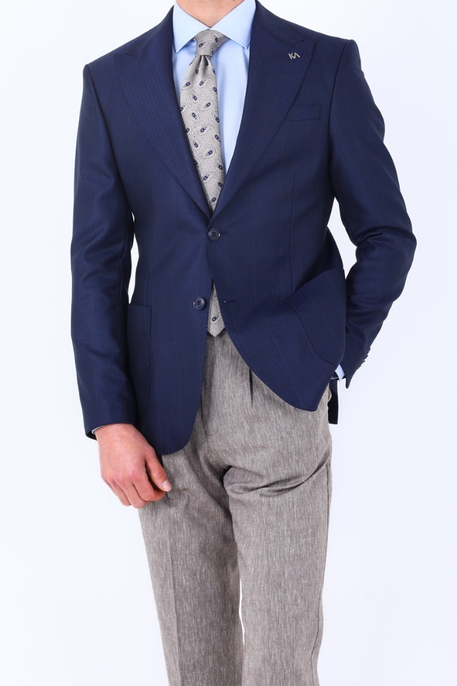 Slim Fit Ceket - Lacivert