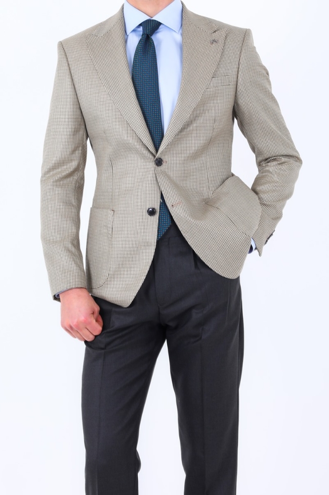 Slim Fit Ceket - Kahverengi